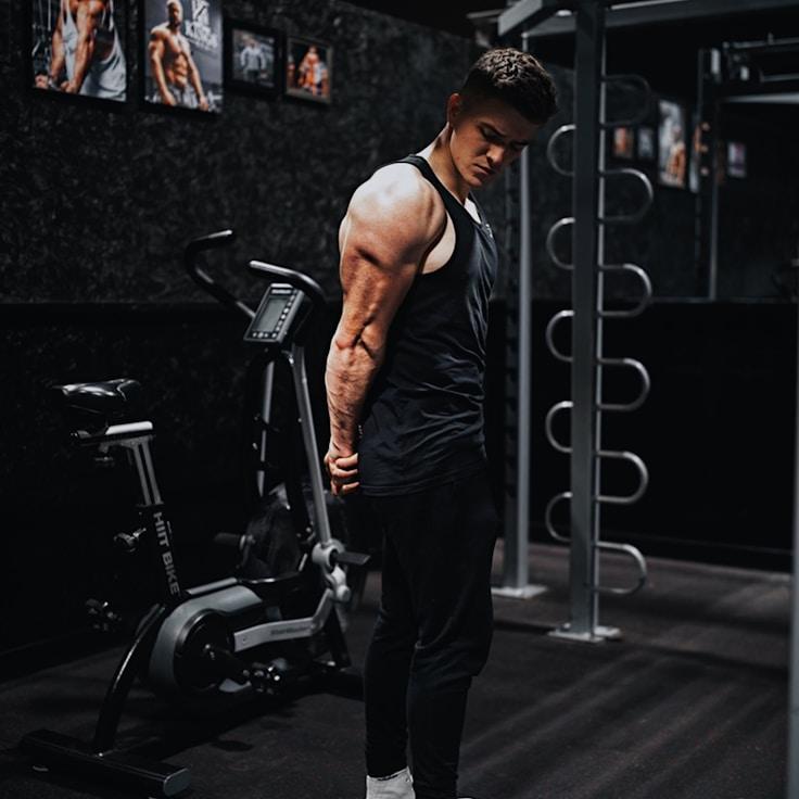 Group fitness class in a modern studio setting